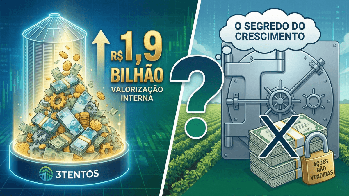 3tentos: O que significa o aumento de R$ 1,9 bilhão sem vender nenhuma ação?