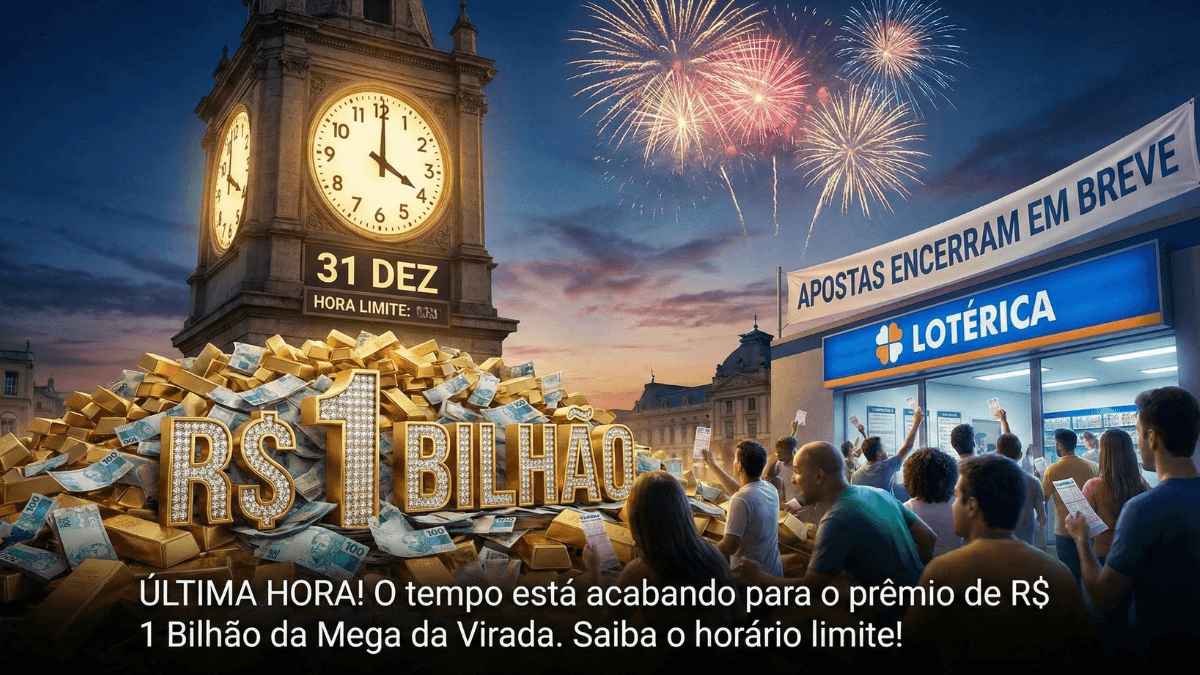 Mega da Virada: O relógio está correndo para o prêmio de R$ 1 Bilhão