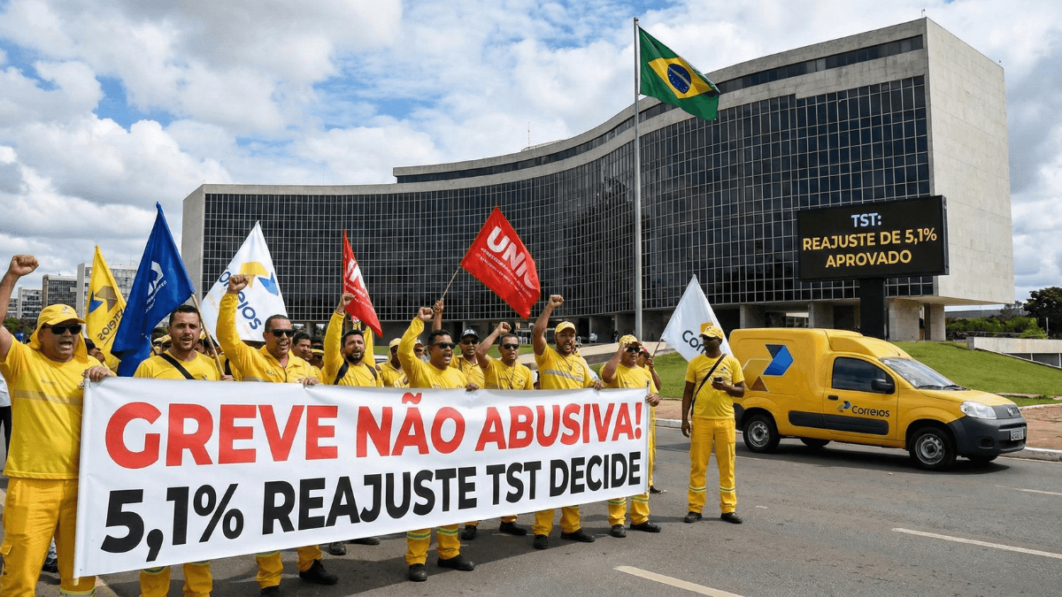 TST diz que greve de funcionários dos Correios não é abusiva e define reajuste salarial de 5,1%