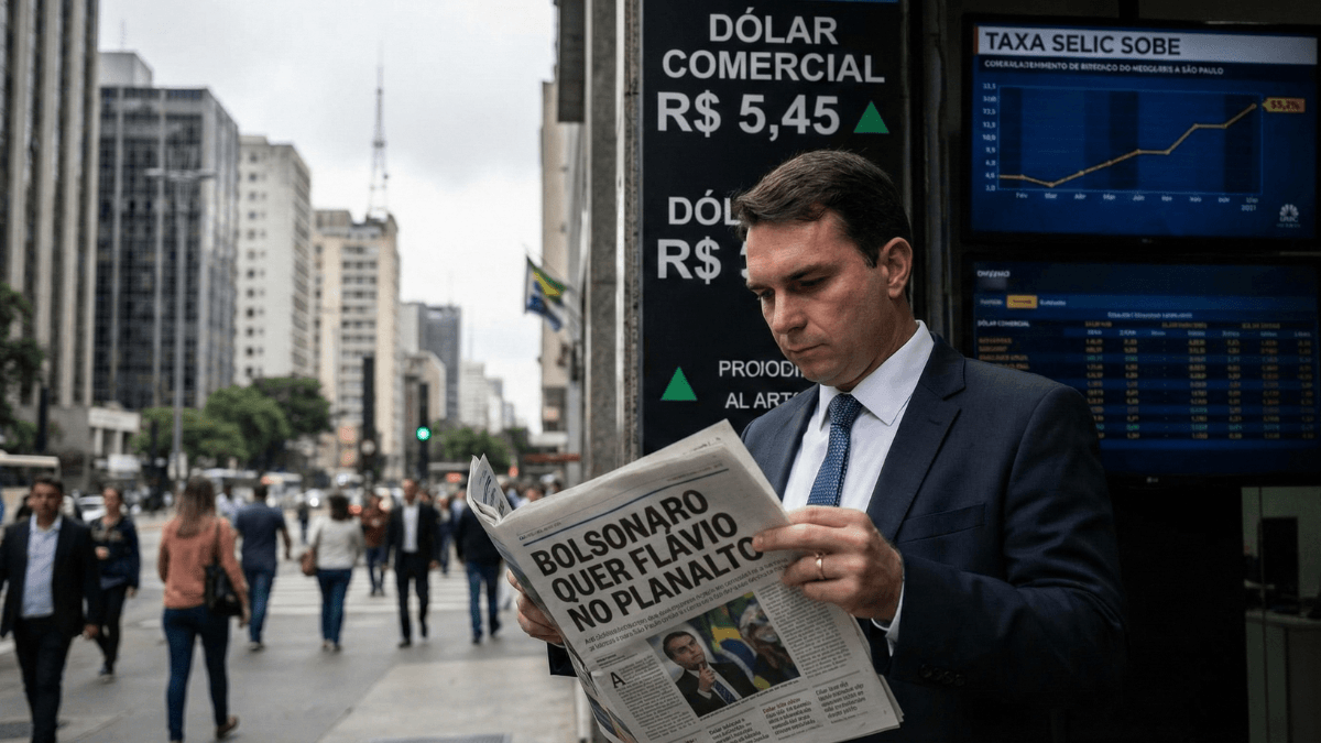 Taxas de juros sobem com dólar e após Bolsonaro confirmar querer Flávio para Planalto