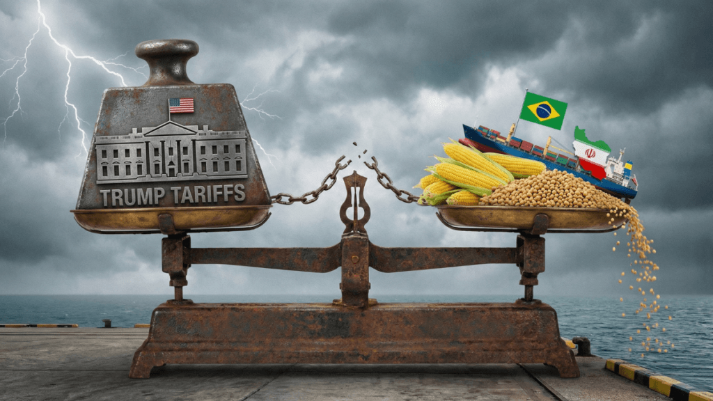 Brasil na Mira por Vender Milho e Soja ao Irã