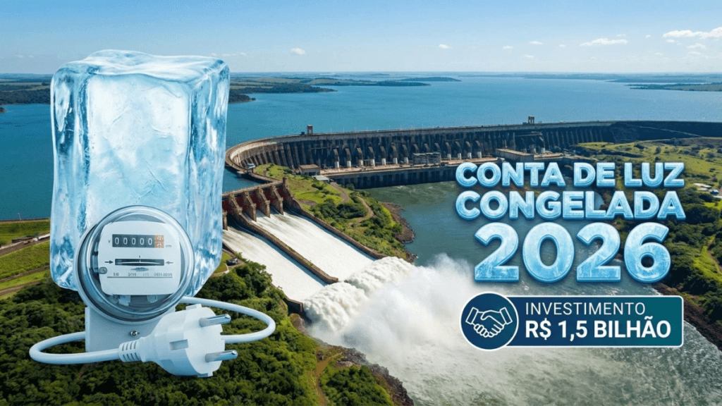 Conta de luz congelada em 2026