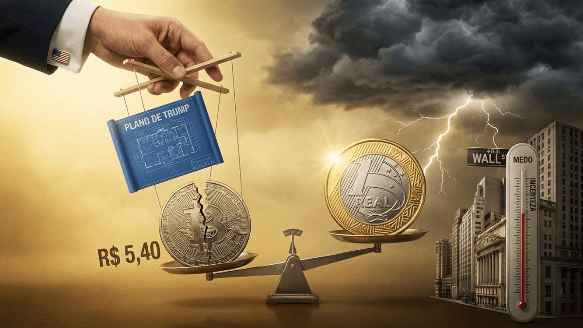 Dólar Volta a R$ 5,40 O Plano de Trump e o Medo nos EUA