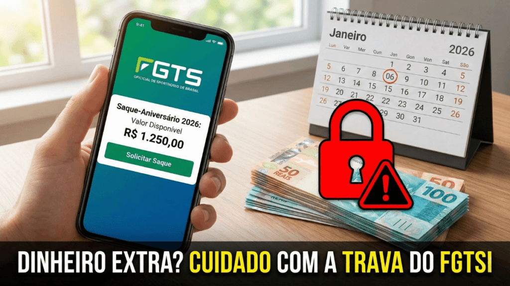 Saque-aniversário do FGTS 2026 começa a ser liberado