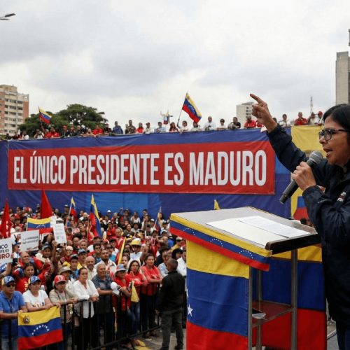 Delcy Rodríguez Desafia os EUA O Único Presidente é Maduro