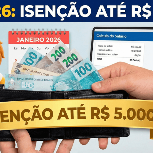 IR 2026: Seu Salário Vai Aumentar? Entenda a Nova Isenção até R$ 5.000