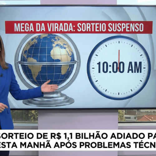 Mega da Virada Suspensa: Sorteio de R$ 1,1 bilhão é adiado para esta manhã