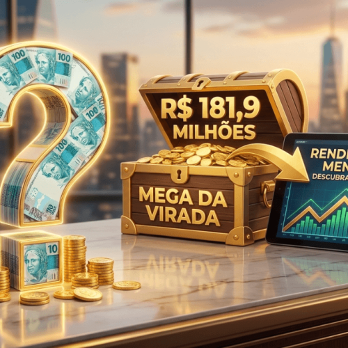 R$ 181 Milhões na Conta: Quanto Rende o Prêmio da Mega da Virada Hoje?