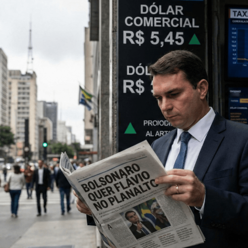 Taxas de juros sobem com dólar e após Bolsonaro confirmar querer Flávio para Planalto