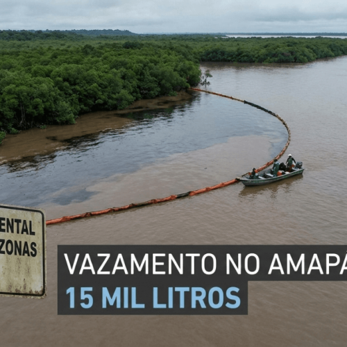 Vazamento de óleo na foz